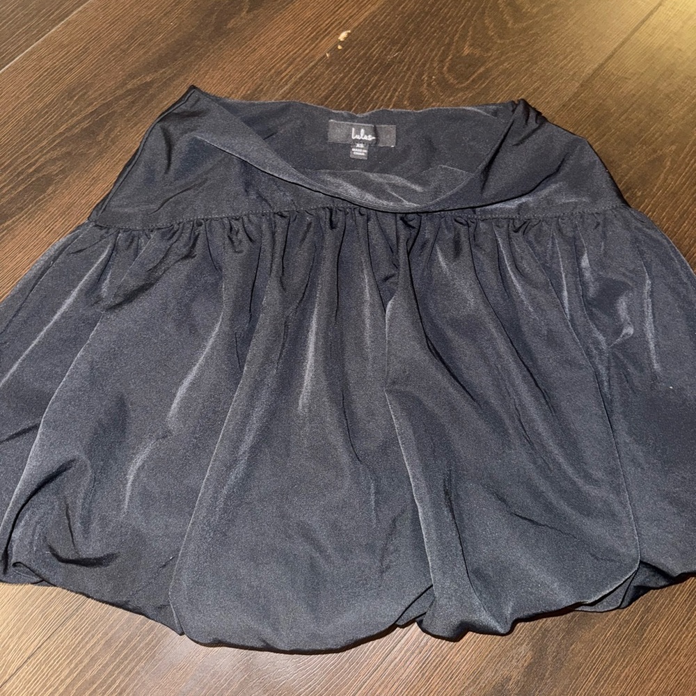 Lulu's Gray Bubble Mini Skirt for Casual Occasions